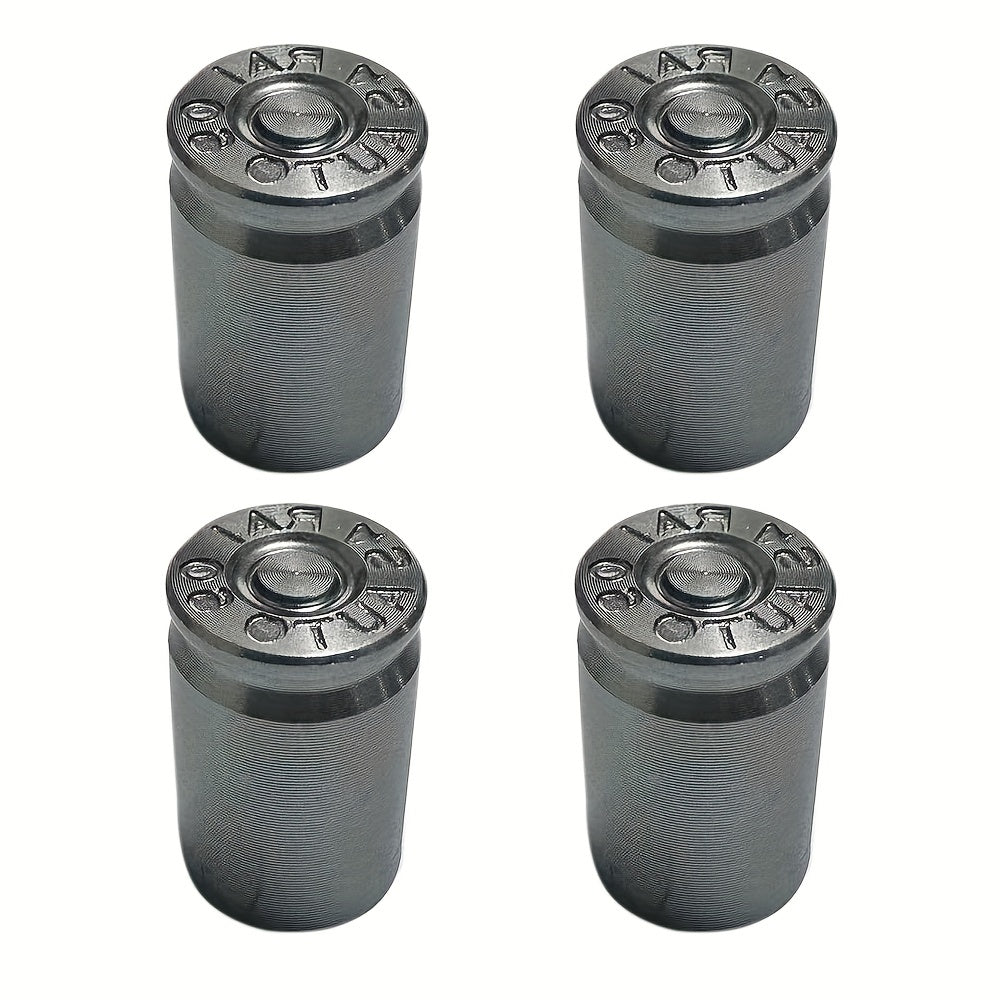 4 шт. серебряных колпачков на вентиль шины для автомобиля, грузовика, мотоцикла, велосипеда, крышка от пыли