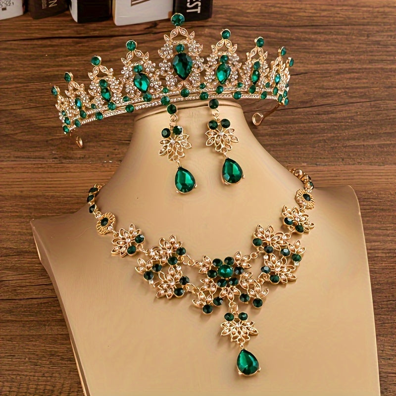 Vintage kumush tiara rhinestones bilan to'y, nikoh, kecha va festival uchun bosh kiyim