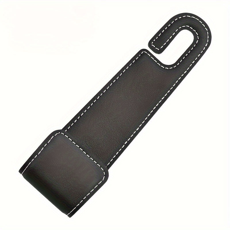Car Universal PU Leather Car Seat Back Organizer Hanger for Keys Purses Coats