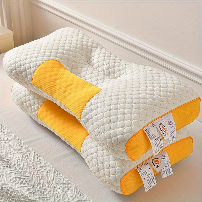Set of 2 Maternity Pillows with Knitted Cover for Sleeping Neck Support Breathable Polyester Filling