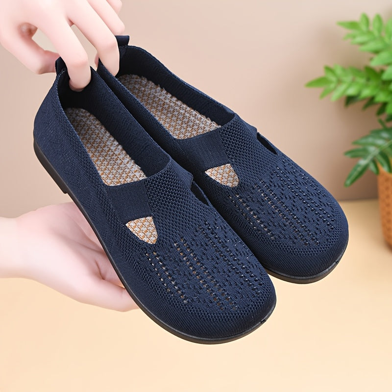 Women's Slip-On Casual Shoes All-Season Fabric Low Top Comfort Sneakers