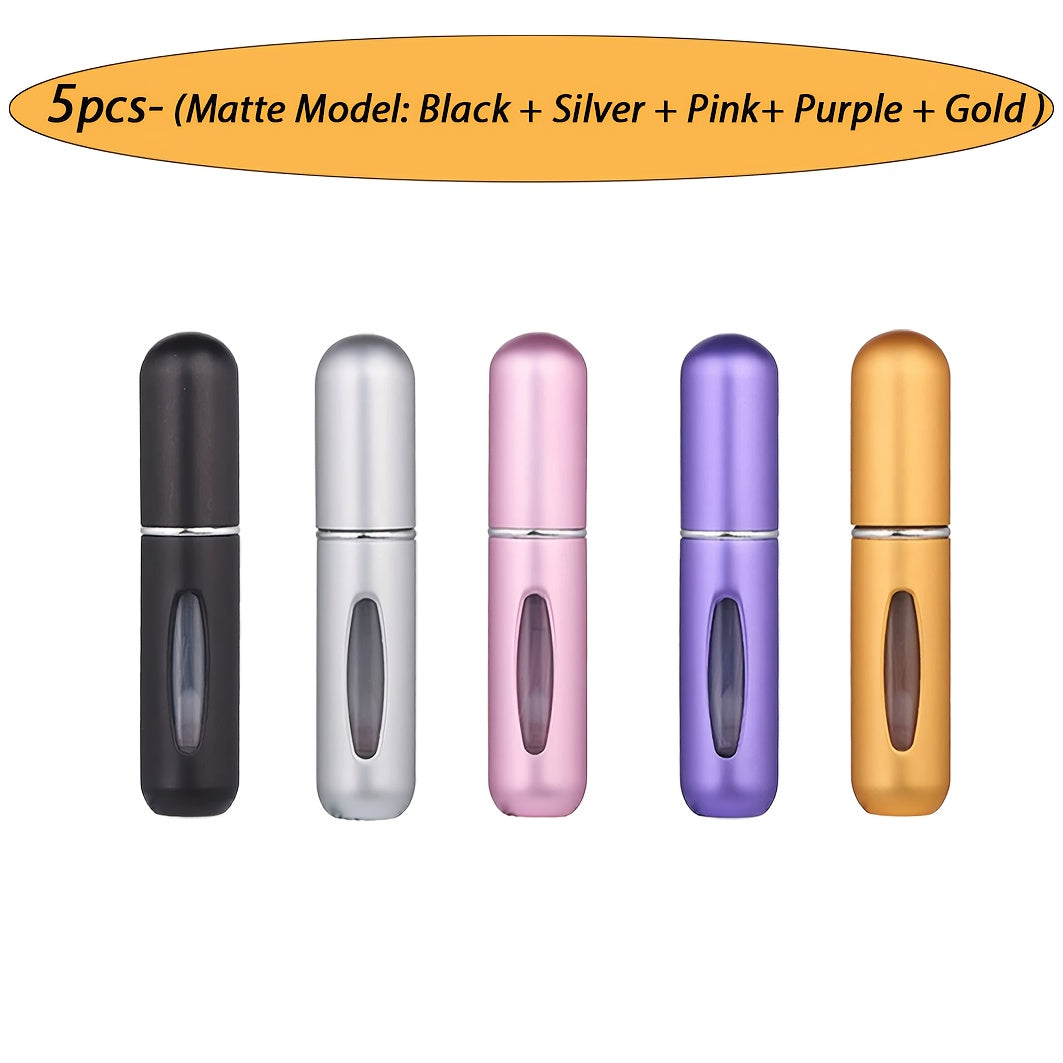 Refillable 5ml Perfume Atomizer Bottle for Travel and Gifts for Men and Women