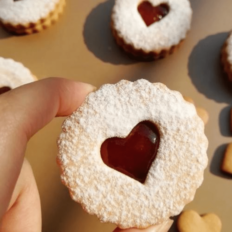 Set of 4 Stainless Steel Cookie Cutters for Holidays Heart Star Christmas Tree Pastry Baking