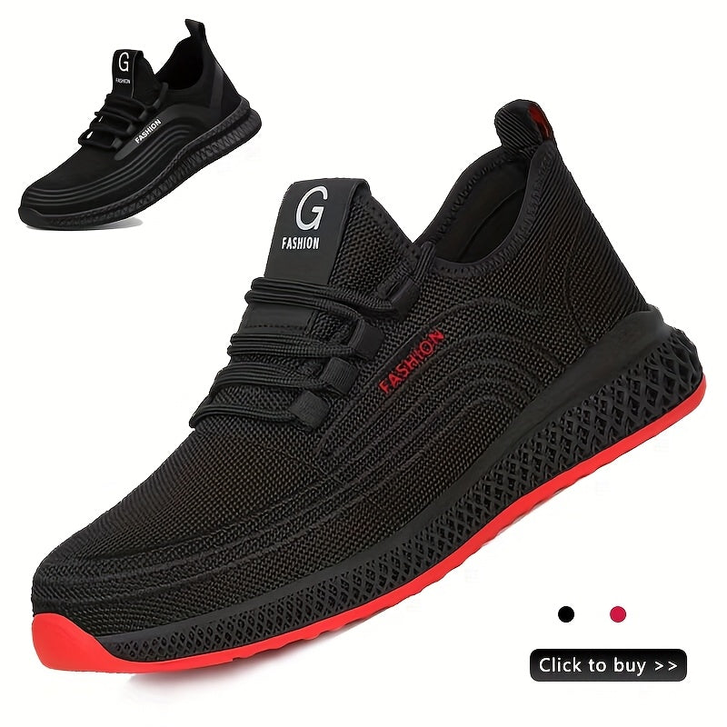 Men's Safety Work Shoes Steel Toe Puncture Resistant Breathable Lightweight