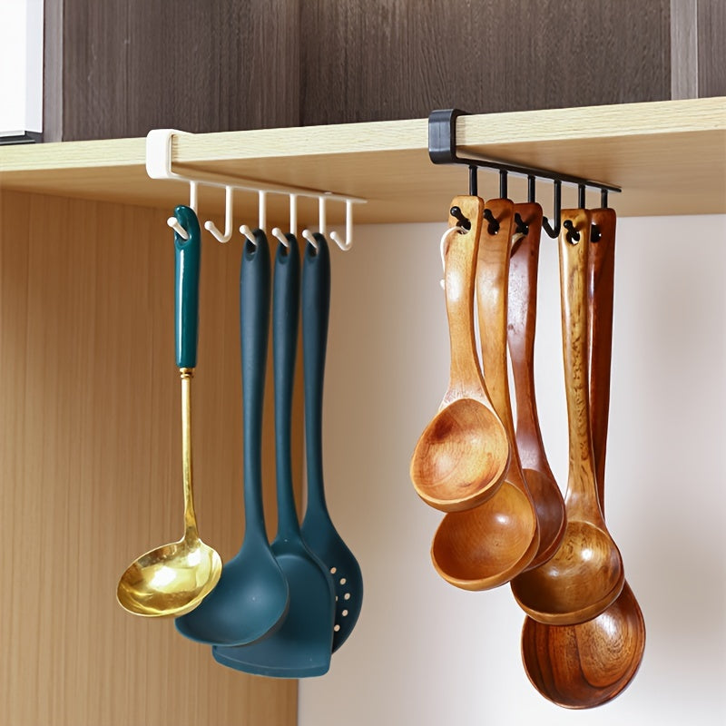 Metal Nail-Free Hooks for Kitchen and Bedroom Hanging Cups Clothes Keys Utensils Bags