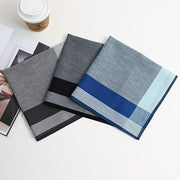 Men's Cotton Handkerchiefs Pack of 3 Lightweight Yarn-Dyed Plaid Quick-Dry Absorbent