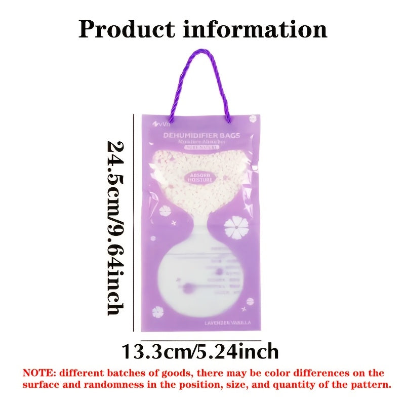 Lavender Scented Dehumidifier Bags for Wardrobe Closet Bathroom Pack of 5-10