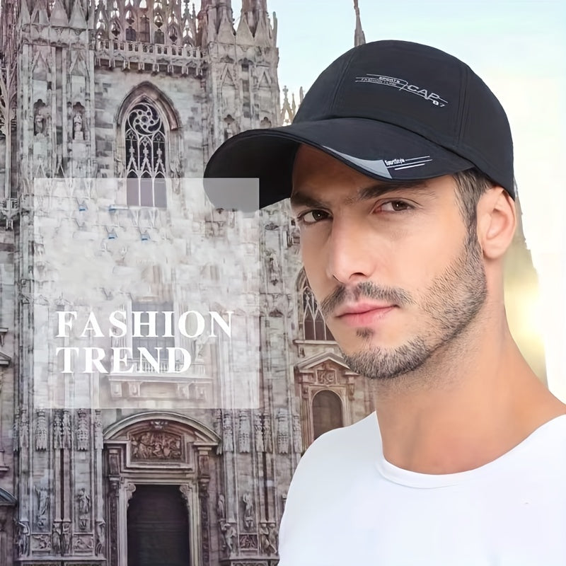 Outdoor Sun Visor Hat for Men Baseball Cap with Letter Print Sports Accessory