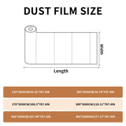 Transparent Dust Cover for Furniture Protects Sofas Tables Chairs Clear Plastic