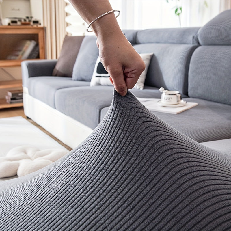 Эластичный чехол на диван, всесезонный, моющийся, прочный, противоскользящий, для кресла до 4-х мест, современный домашний офис