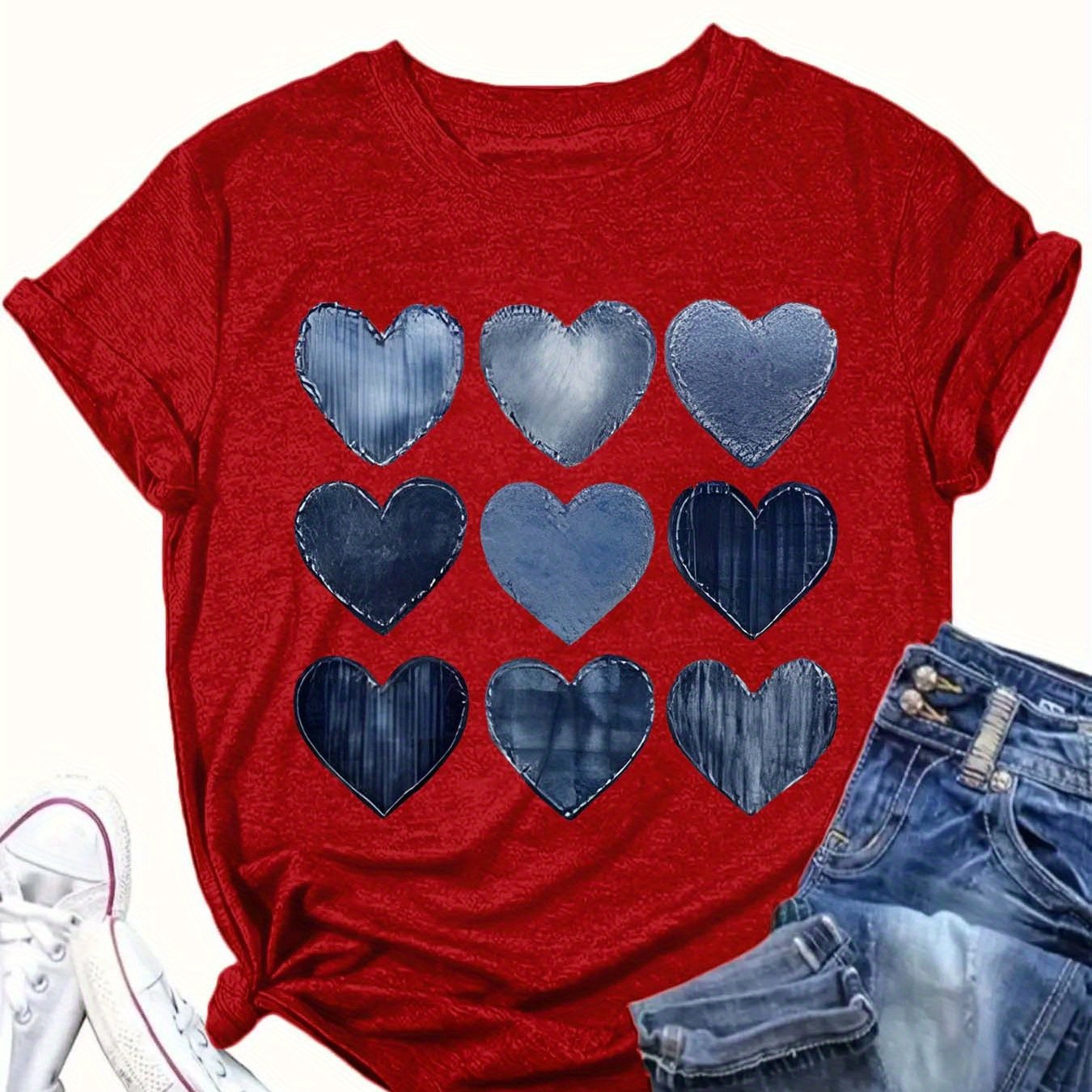 Plus Size Women's Casual Cotton T-Shirt Short Sleeve All-Season Comfortable