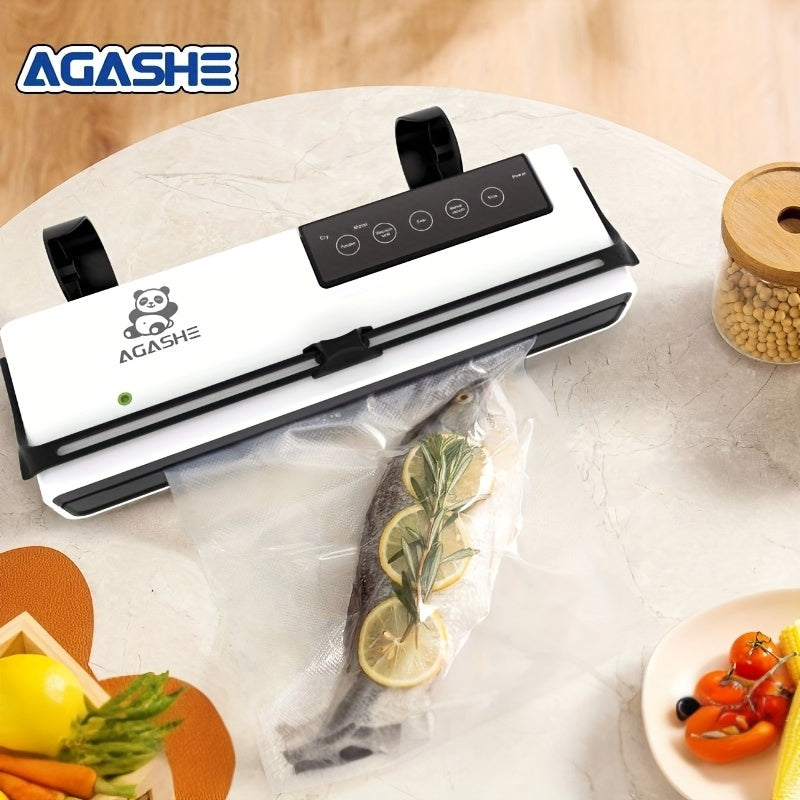 Avtomatik yopish bilan vakuum yopishtiruvchi mashina, oziq-ovqatni saqlash uchun ideal. 20m uzunlikdagi film ruloni, quritish va nam rejimlar, 32cm kenglikdagi paketlar, slayt mexanizmi, kesish asbobi, Yevropa