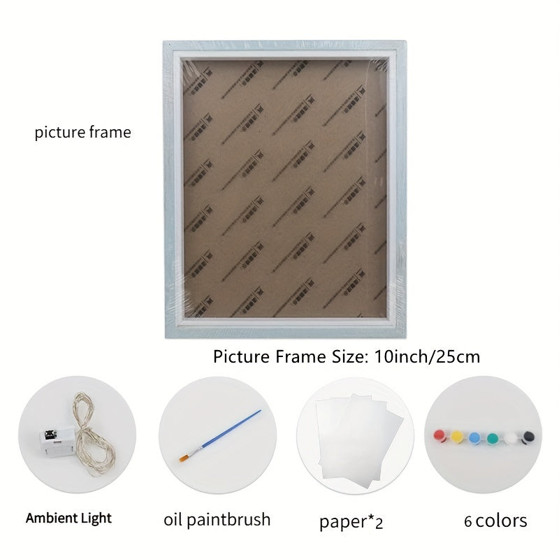 Pet Hand and Footprint Photo Frame Painting DIY Personalized Gift for Couples