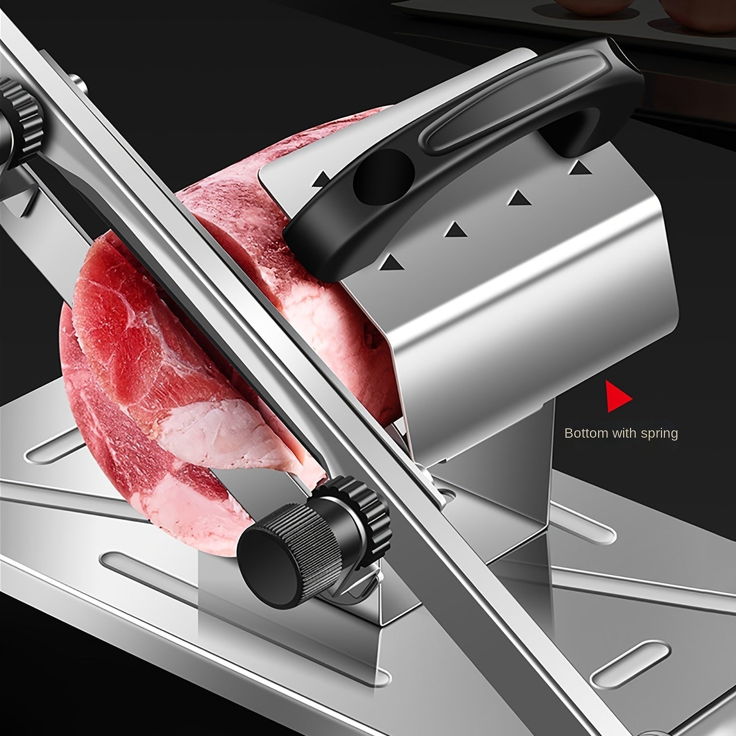 Stainless Steel Meat Fruit Vegetable Slicer Adjustable Thickness Kitchen Cutting Tool