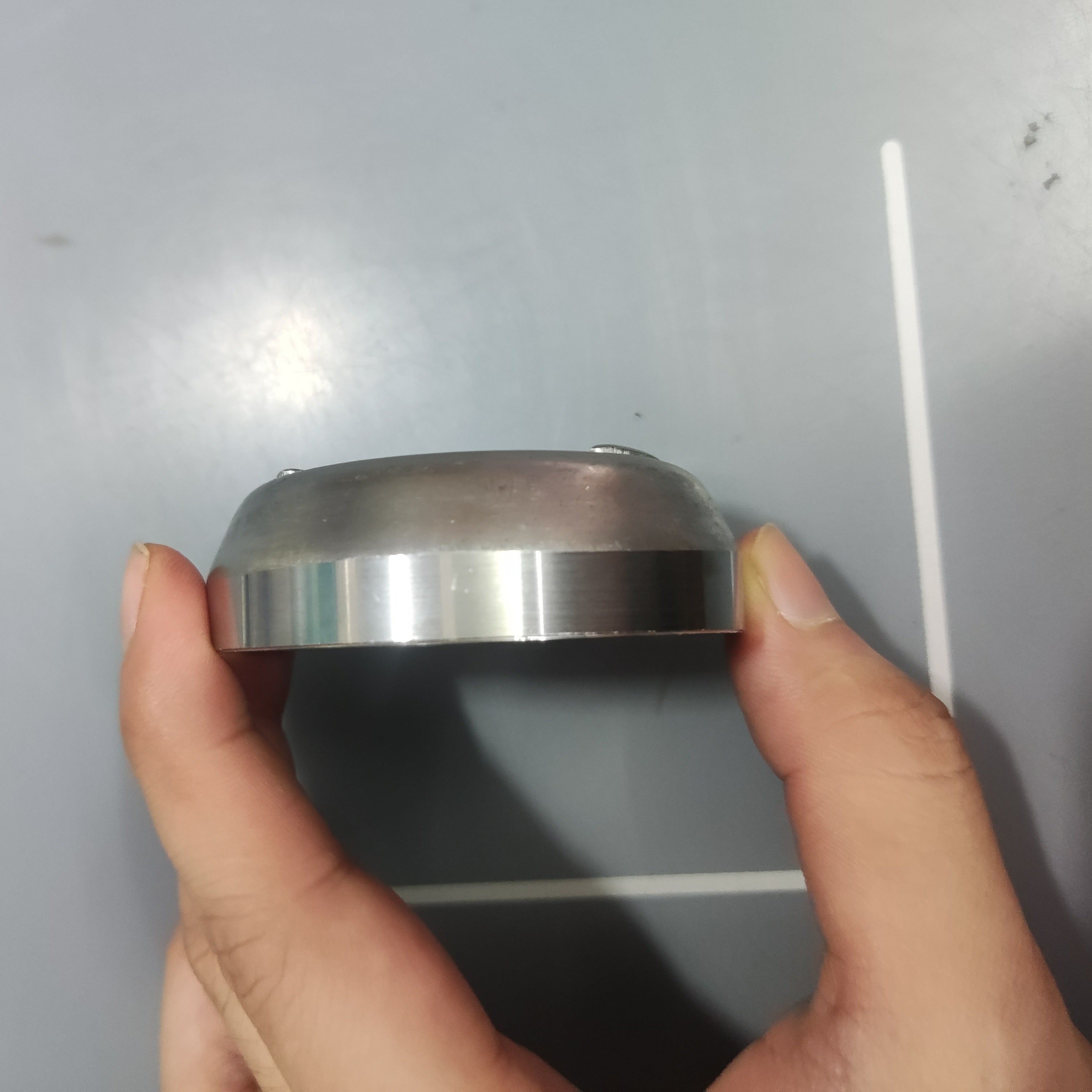 Soporte de cuchilla de cortacésped de acero inoxidable para jardín, pieza de metal duradera