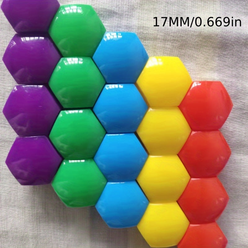 20 Pcs Wheel Nut Rim Cover 17mm Car Hub Screw Protection Anti-Theft