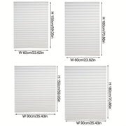 Semi-Blackout Pleated Curtain for Sunshade Living Room Bedroom Kitchen Office 1 Piece