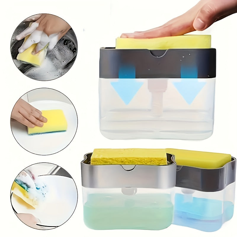 3 ta oshxona sabun dispenserlari to'plami, cho'tka bilan, qo'rg'oshinsiz, alohida dizayndagi idish yuvish suvi bosma qutisi, tozalash oson, oshxona uchun oziq-ovqat bilan aloqa qilmaydigan plastik materiallardan tayyorlangan.