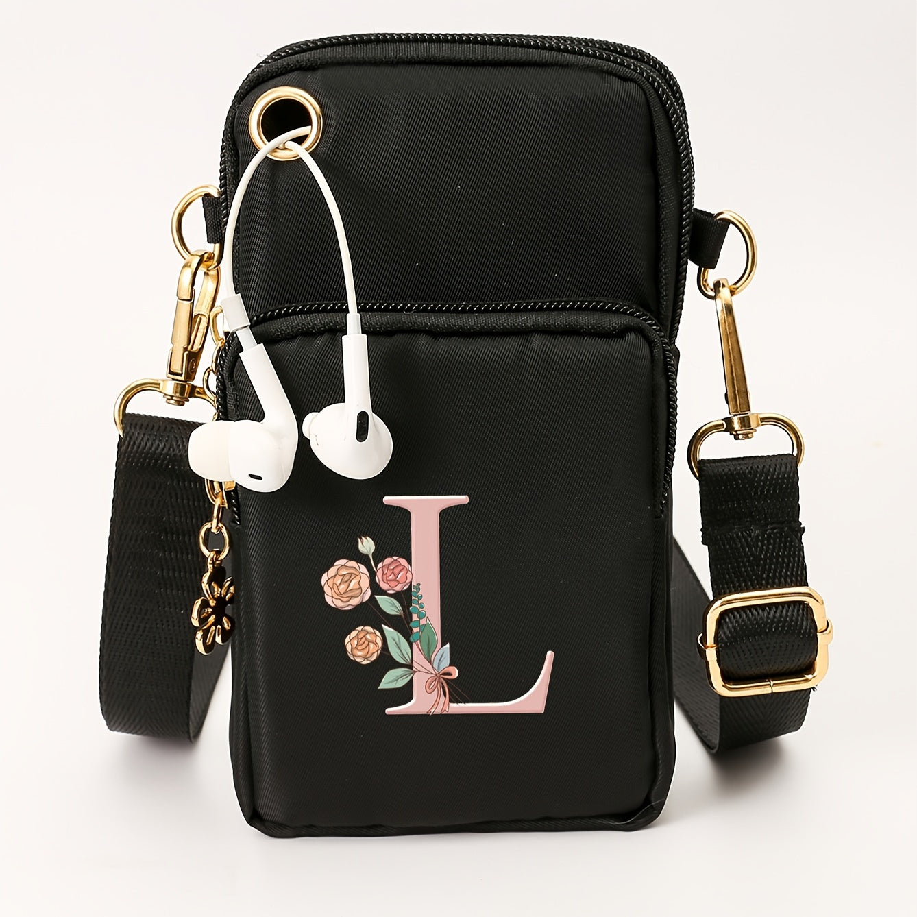 Ayollar uchun kichik yelka sumkasi, gul naqshli, kundalik ko‘p funksiyali crossbody sumka, kichik qo‘l sumkasi