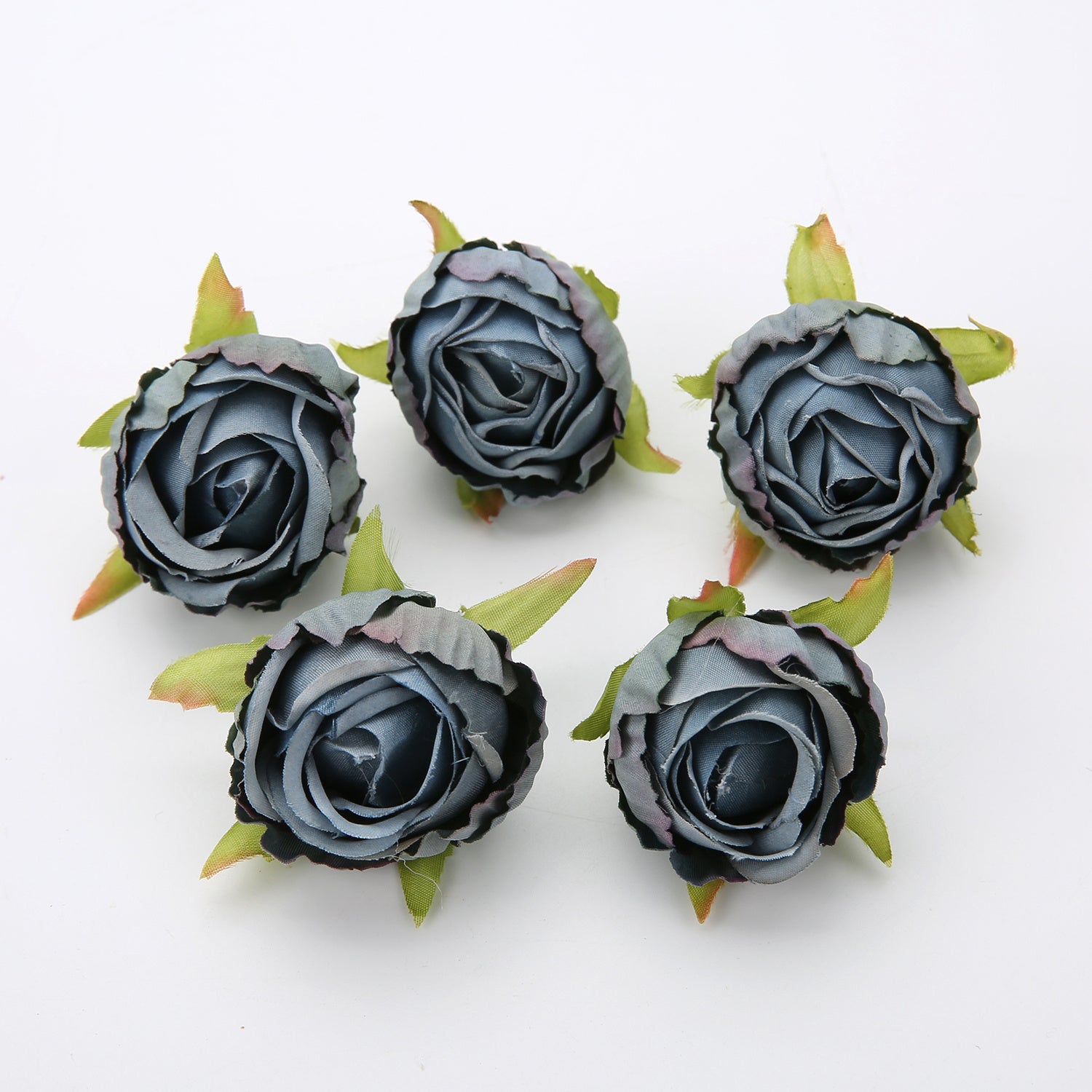10 Pieces Silk Rose Tea Buds for Wedding Bouquets and Christmas Decorations