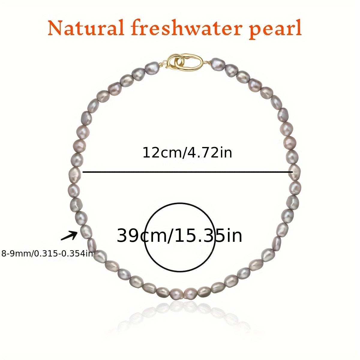 Yangi suv marjonli taqinchoq Kulrang Barok marjonlar Zamonaviy zargarlik ayollar uchun