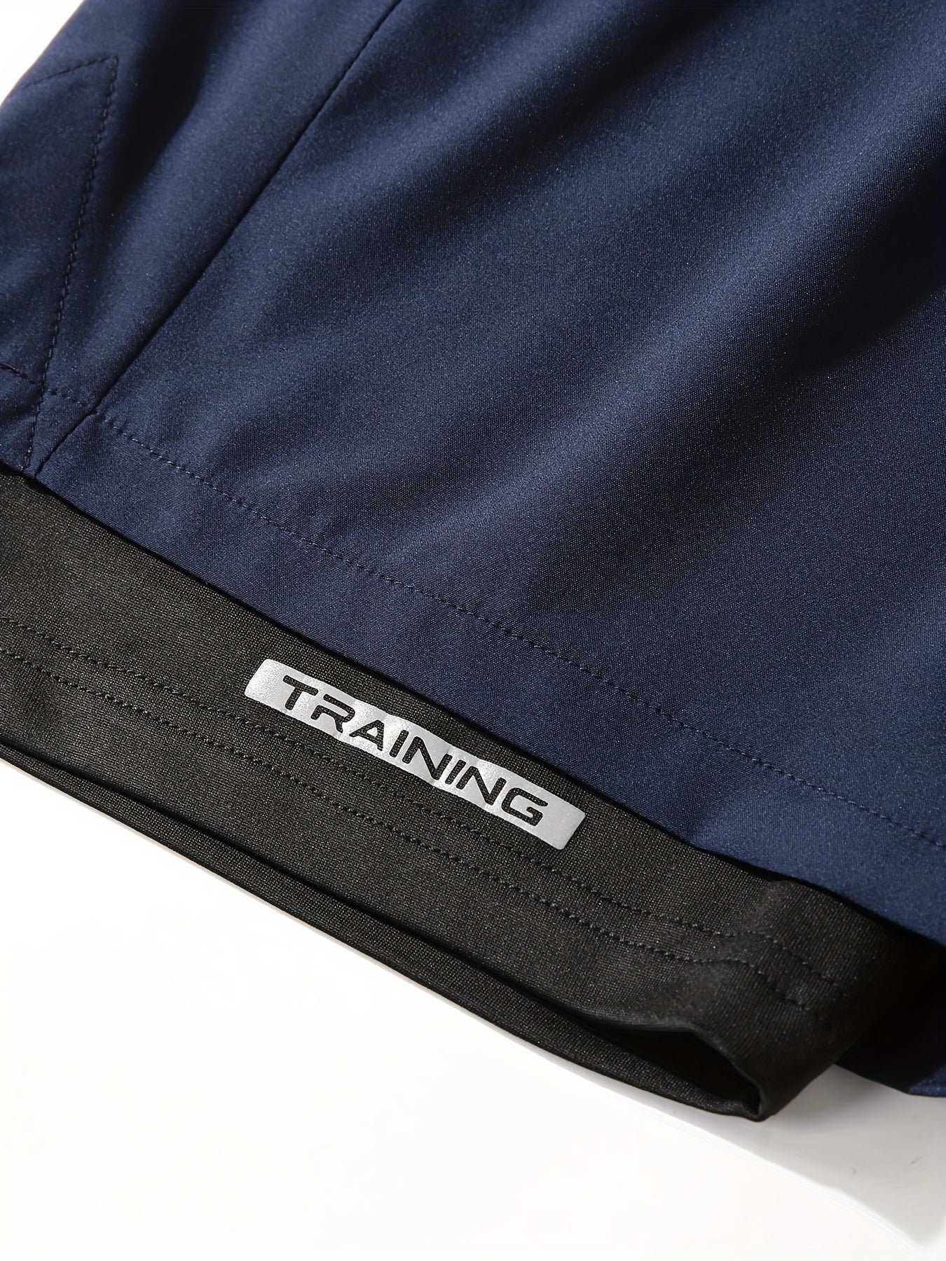 Pantalones cortos deportivos de poliéster con patrón geométrico para hombre, con bolsillos y corte regular