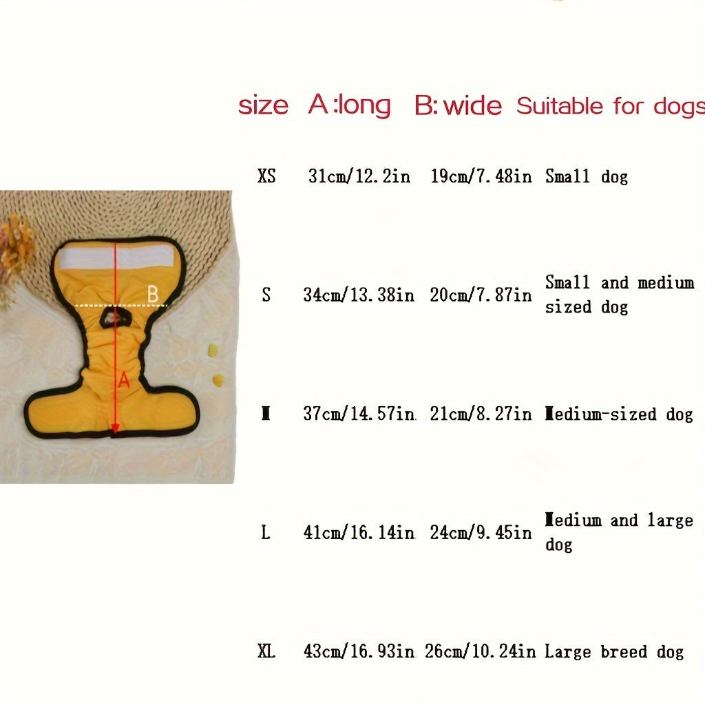 Washable Dog and Cat Physiological Pants with Adjustable Absorbency