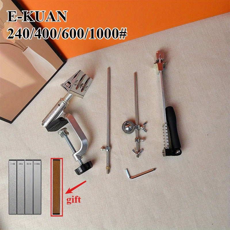 360° adjustable flip angle design stainless steel sharpener multi-piece set