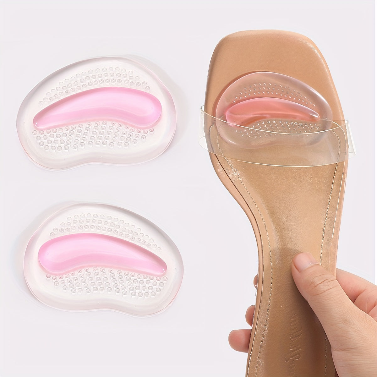 Women's Silicone Invisible Half Size Pads for Forefoot Comfort