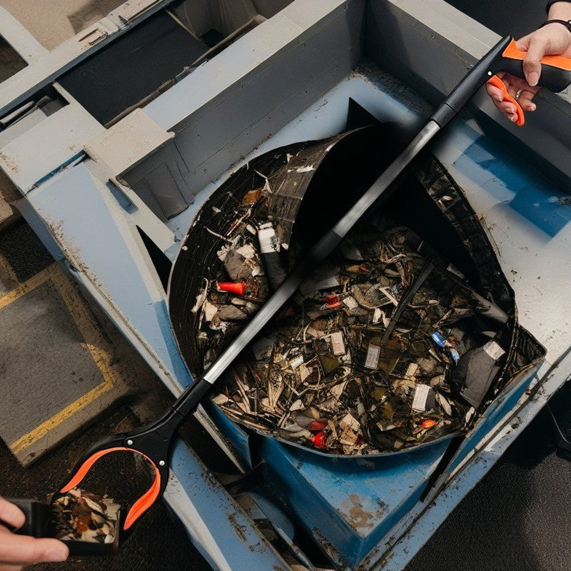 Расширенный инструмент для захвата мусора из алюминиевого сплава с технологией чувствительности к влажности - регулируемое, реагирующее на влажность устройство для санитарии для эффективной очистки на кухнях, в спальнях, гостиных и на открытых площадках