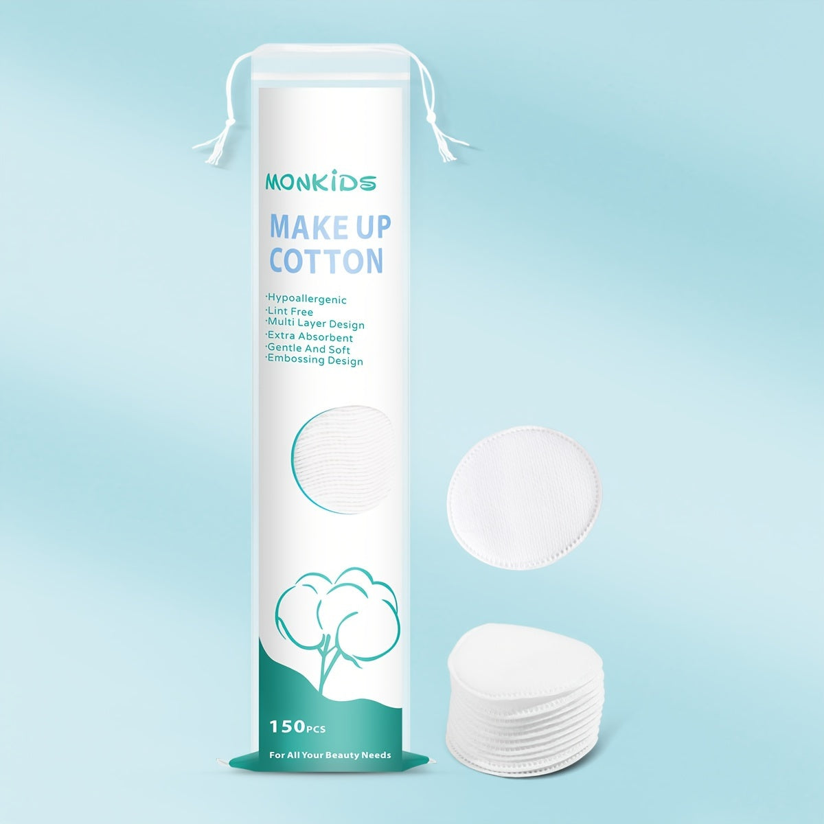 Breathable Double-Sided Makeup Remover Pads 150 300 600 Pcs for Face Cleansing