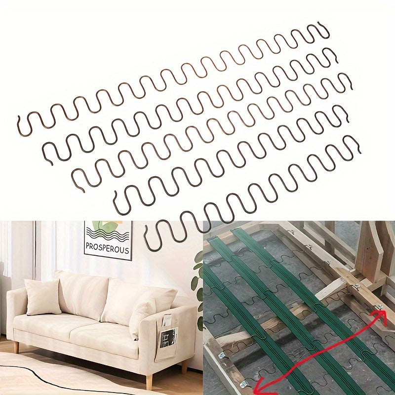 Metal Replacement Sofa Spring Set 45-70cm Durable Furniture Hardware Clips