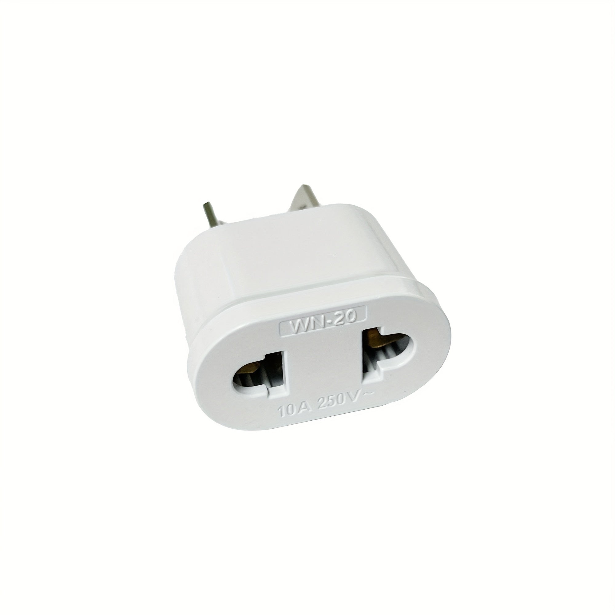 Adaptador de corriente de viaje blanco con enchufe de 8 pines para EE. UU. y UE, cobre puro, estándar australiano/nz