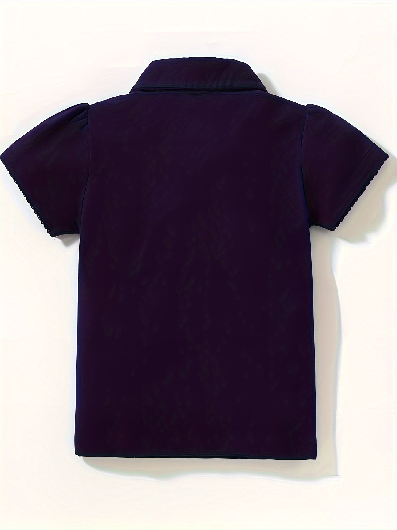 Set of 3 Toddler Girls Cotton Polo Shirts with Star Embroidery and Polka Dot Graphics