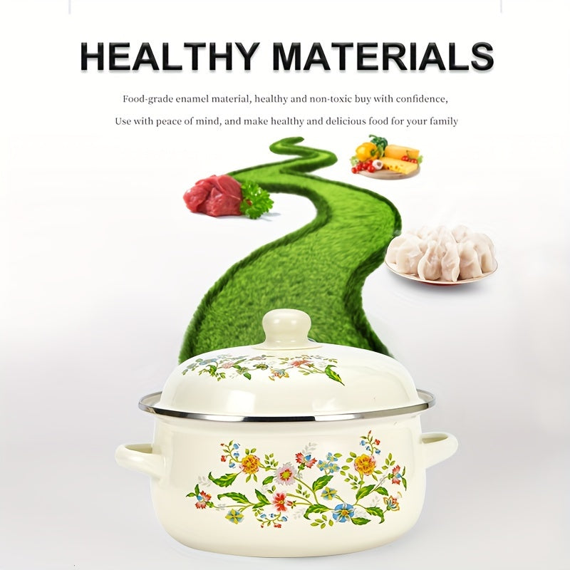 Enamel Soup Pot 16-20cm for Cooking and Serving Kitchenware