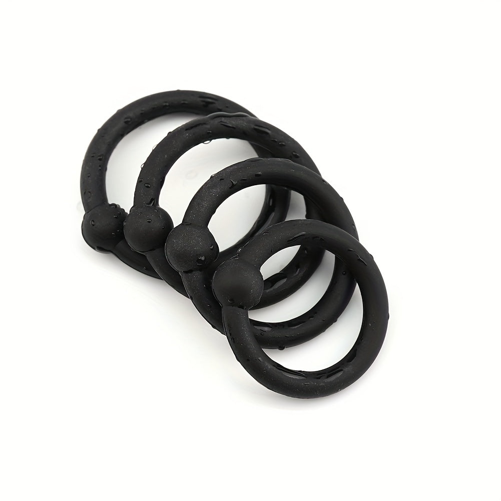 Men Silicone Penis Ring Odor-Free Elastic Cock Restraint for Couples