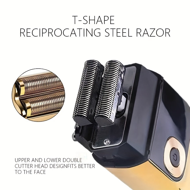 2-in-1 Rechargeable Electric Shaver Hair Clipper for Men