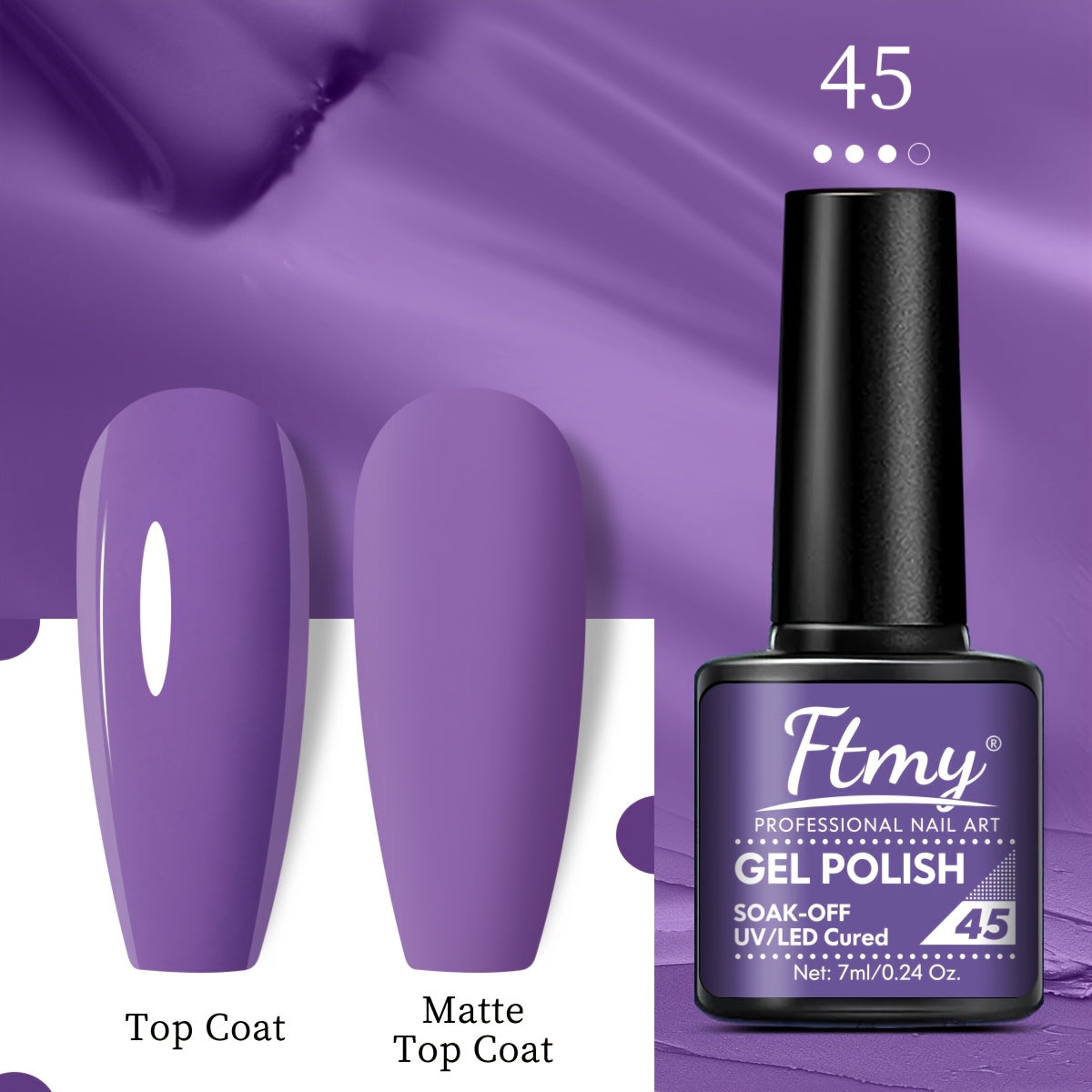 Women Gel Nail Polish Strong Bright Colors Long-Lasting