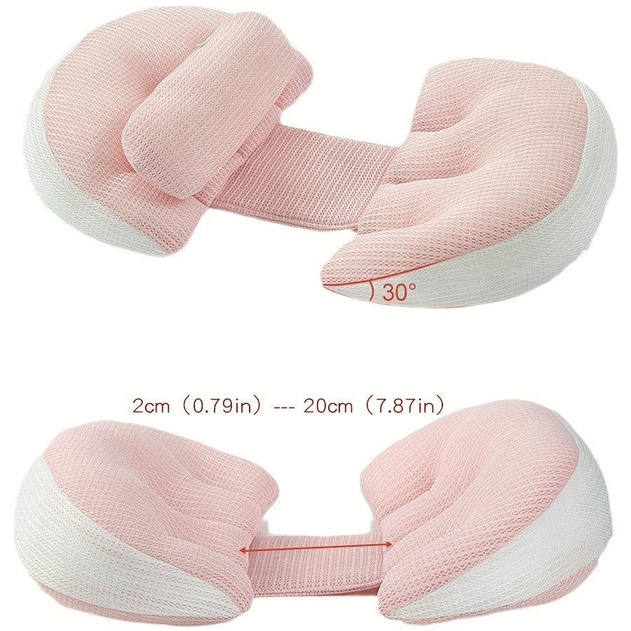 Soft Polyester U-Shaped Maternity Pillow for Side Sleepers Waist Support Belly Relief