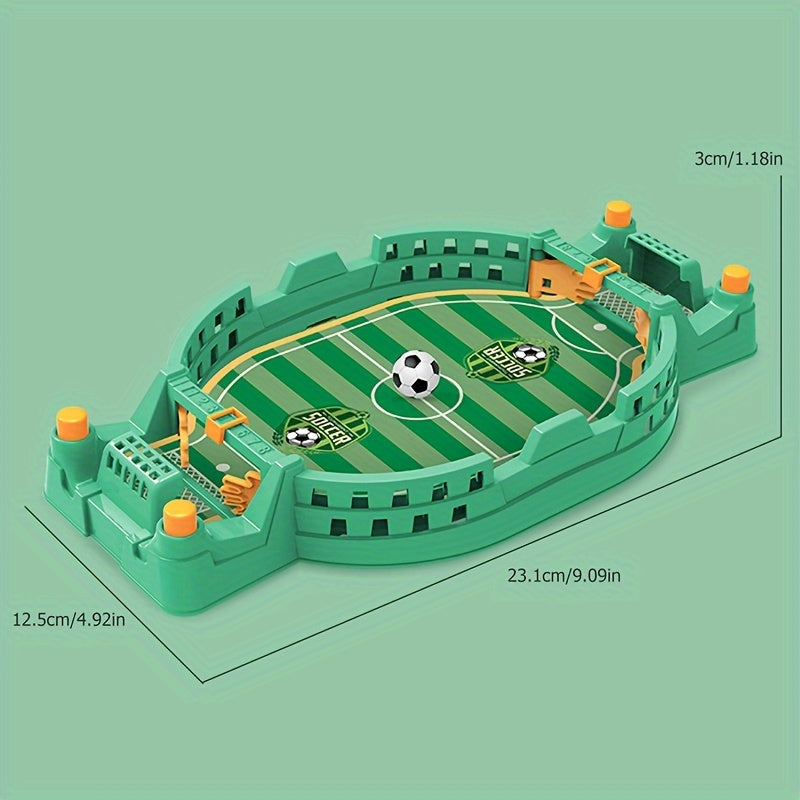 2-Player Tabletop Soccer Game for Kids and Adults Durable Plastic No Batteries