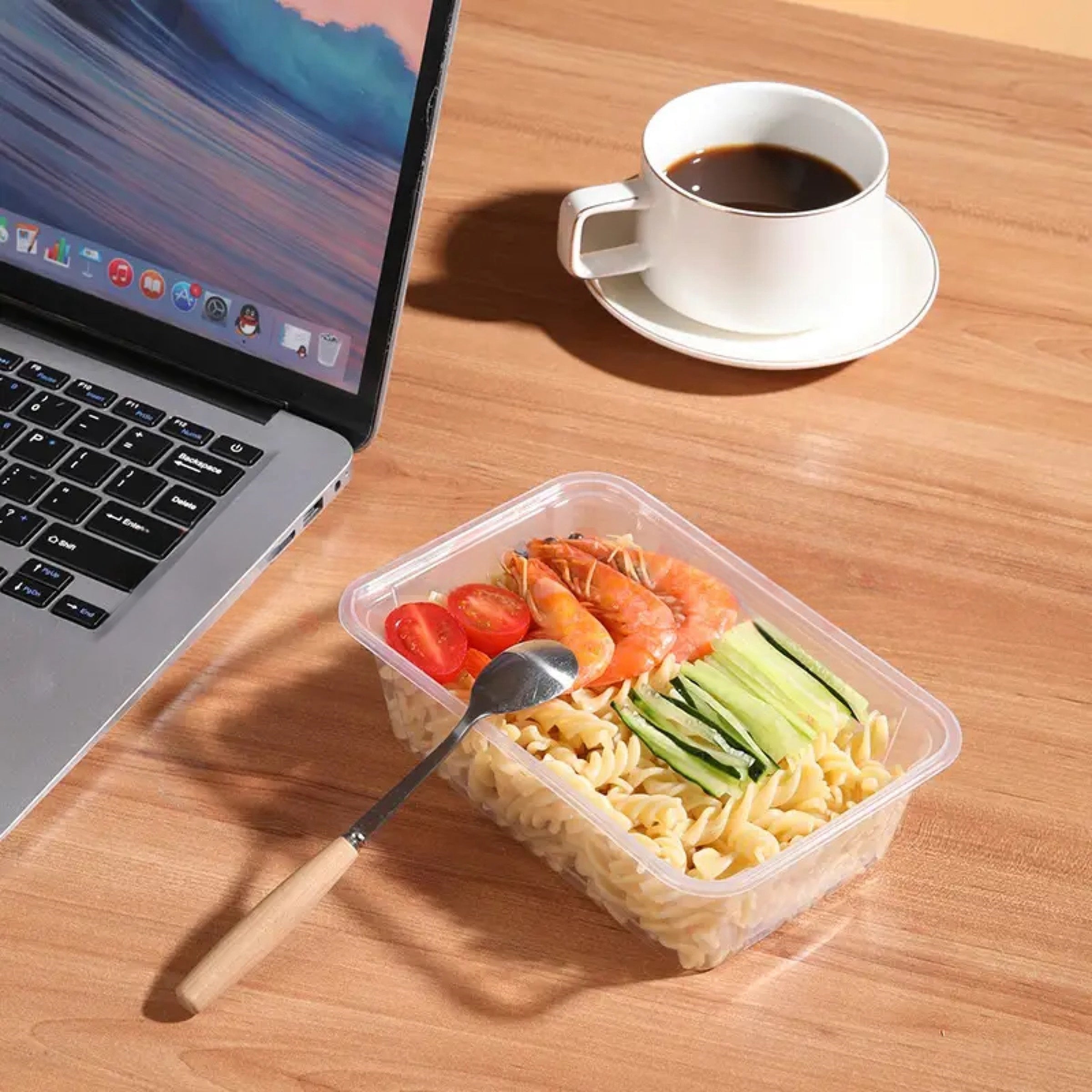 Disposable Square Takeaway Boxes with Lids, Leak-proof, Microwave Safe, 18/35/51 Pack