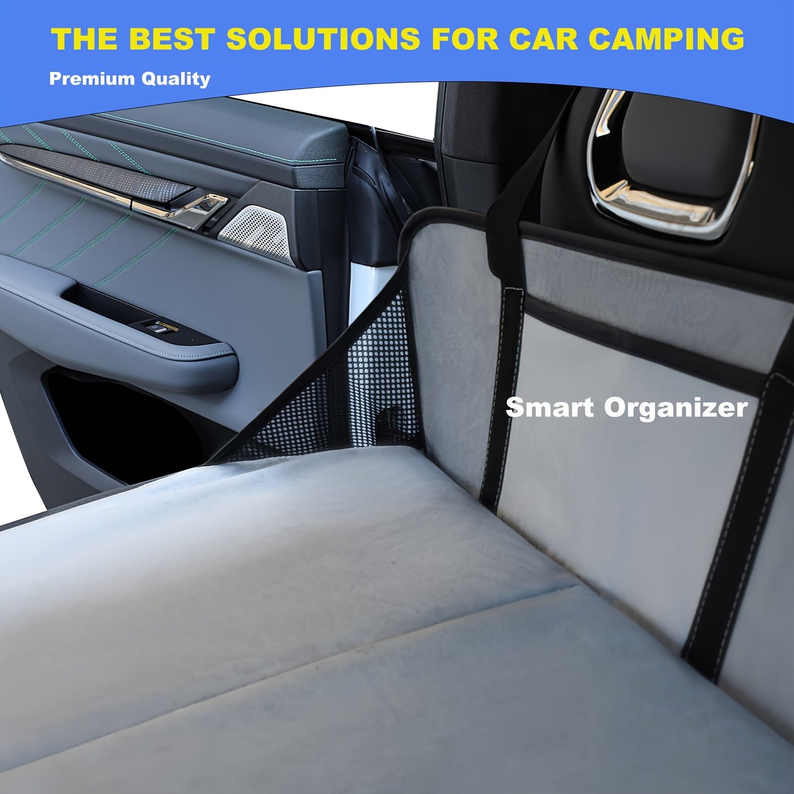 Gray SUV Cargo Liner Mattress Bed Extender for Trunk Storage