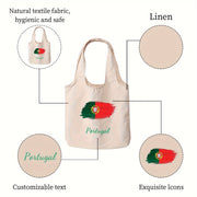 Double-Sided Print Canvas Tote Bag Durable Stylish Large Everyday Use