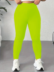 Women's Thick Fleece-Lined High-Waisted Solid Color Leggings for All Seasons