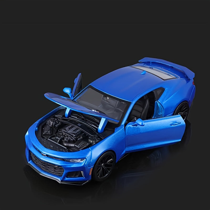 Kids Toy Car 1:24 Scale Diecast ZL1 Alloy Collectible Yellow Blue
