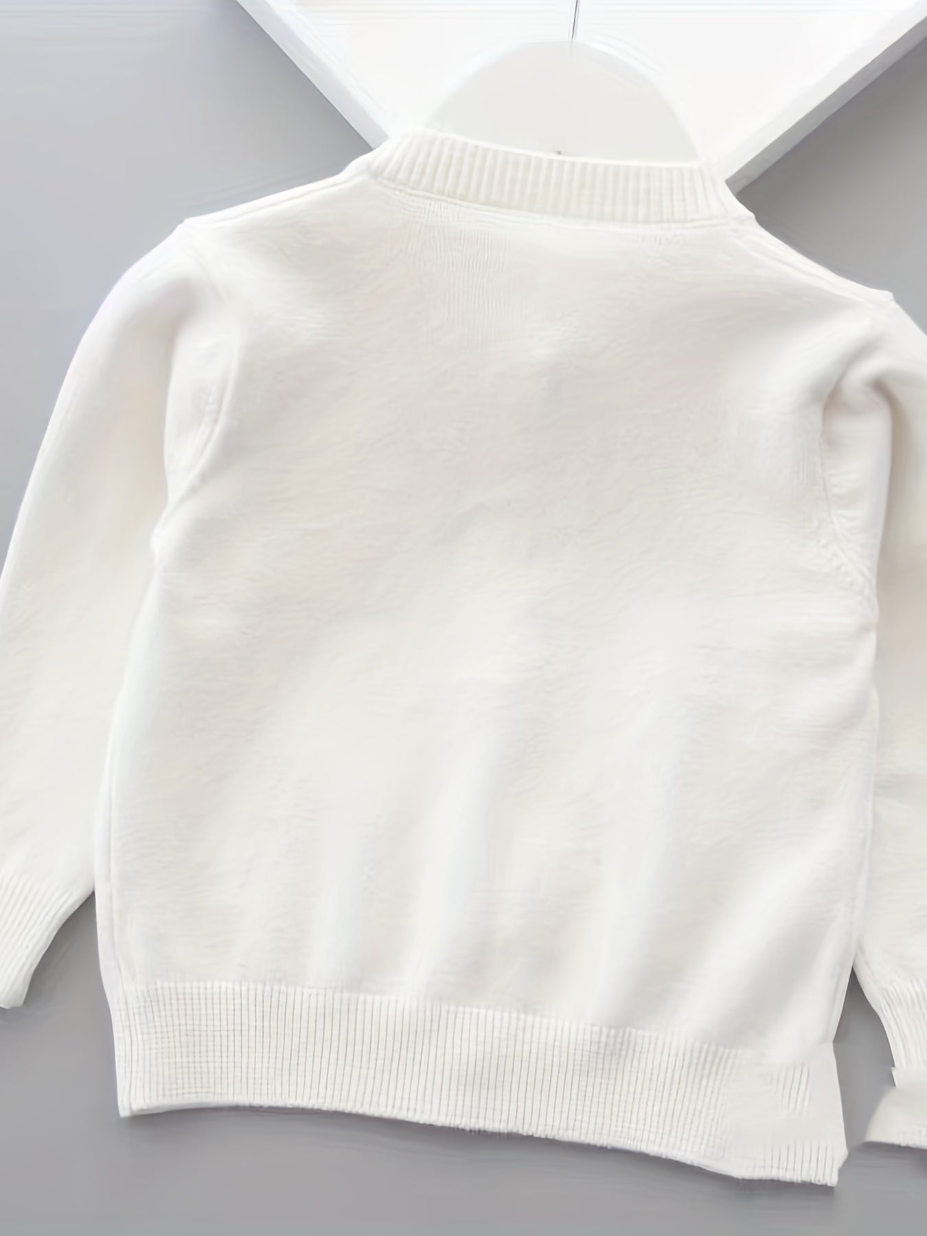 Girls Floral Knitted Cardigan for Little Girls Spring Autumn Cotton Long Sleeve