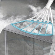 Rastrillo para cabello antiadherente de múltiples habitaciones con agua y aspirador de agua Wizard azul y blanco