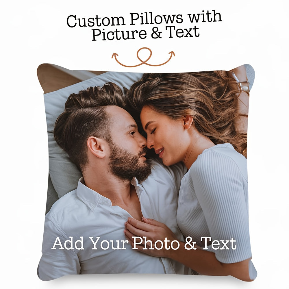 18x18 Polyester Pillow Cover for Home Decor and Gifts for Valentine's Day Christmas Thanksgiving and New Year