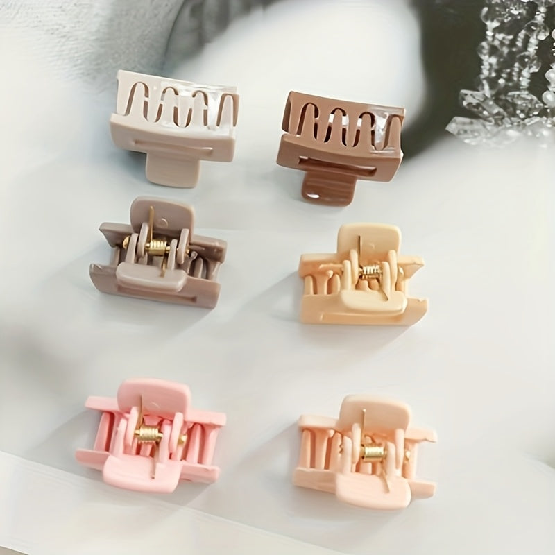 10/20 ta pushti qahva kichik soch qisqichlari nozik/qalin sochlar uchun mos rangli ranglarda. Oson kiyiladigan oval multfilm uslubidagi qisqichlar tug'ilgan kunlar va har kuni kiyish uchun mukammal moda aksessuarlarini yaratadi.