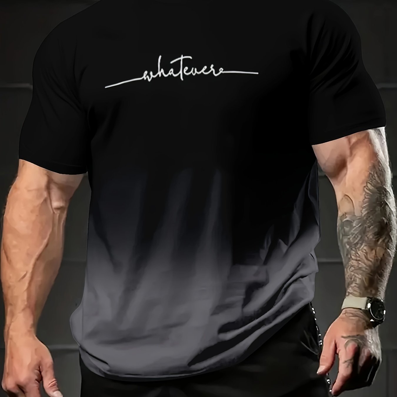 Men's Plus Size Graphic Print Summer T-Shirt Short Sleeve Casual Polyester